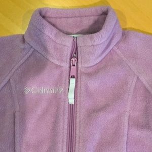 Columbia Fleece Jacket Zipper&Pockets Lilac